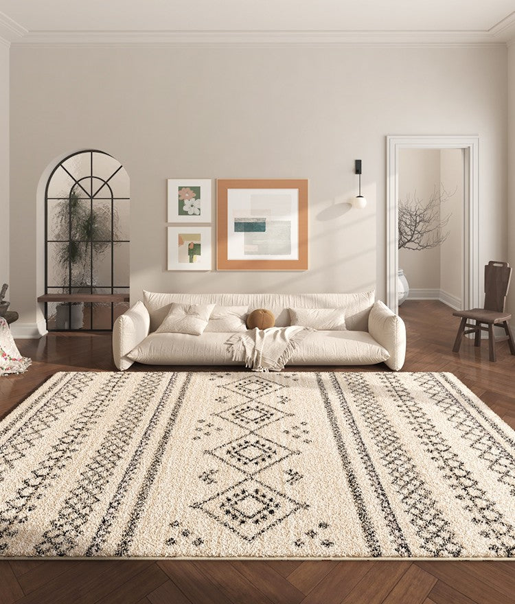Abstract Contemporary Runner Rugs - Non-Slip Modern Hallway Carpet for Living Room, Bedroom, Bathroom & Kitchen - Soft Washable Floor Mat for Home Decor & High Traffic Areas