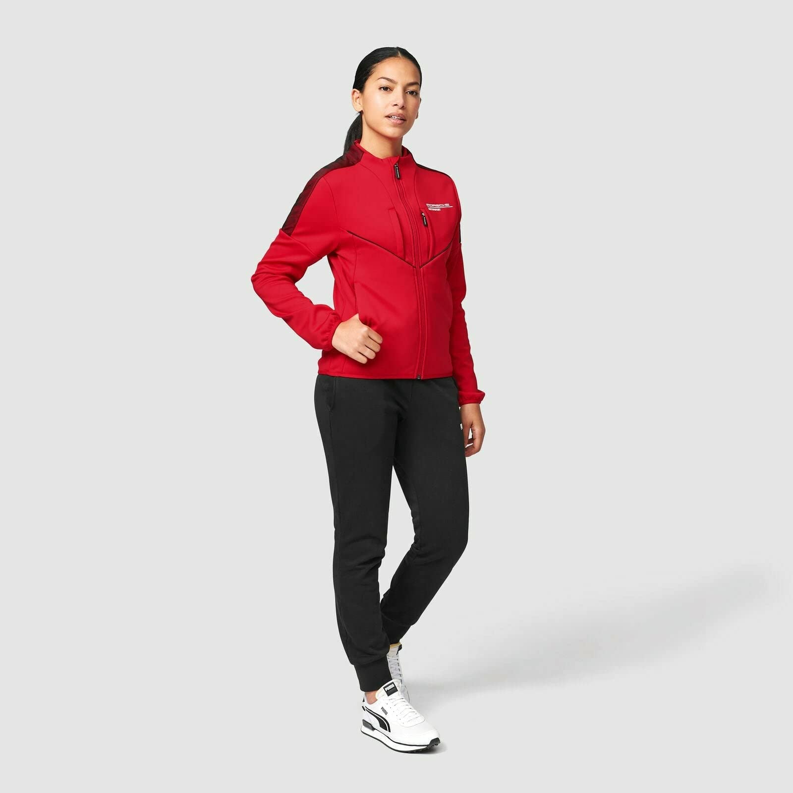 Porsche Motorsport Women's Softshell Jacket - Windproof & Water Resistant Winter Coat for Racing Fans - Perfect for Track Days, Car Shows & Outdoor Adventures