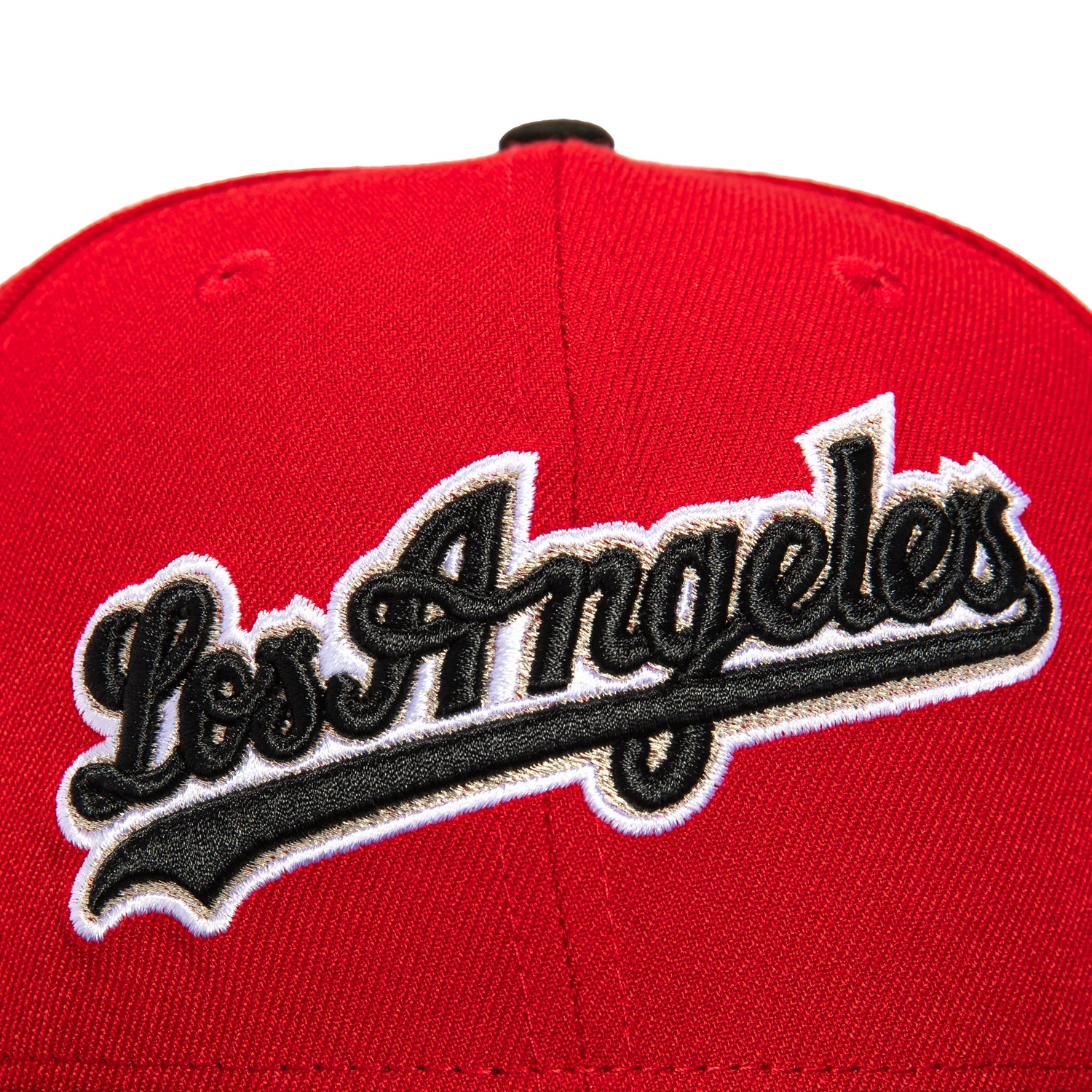 New Era 59Fifty Los Angeles Dodgers 50th Anniversary Snapback Hat with Stadium Patch - Red & Black - Official MLB Baseball Cap for Fans & Collectors - Perfect for Games, Gifts & Streetwear Fashion