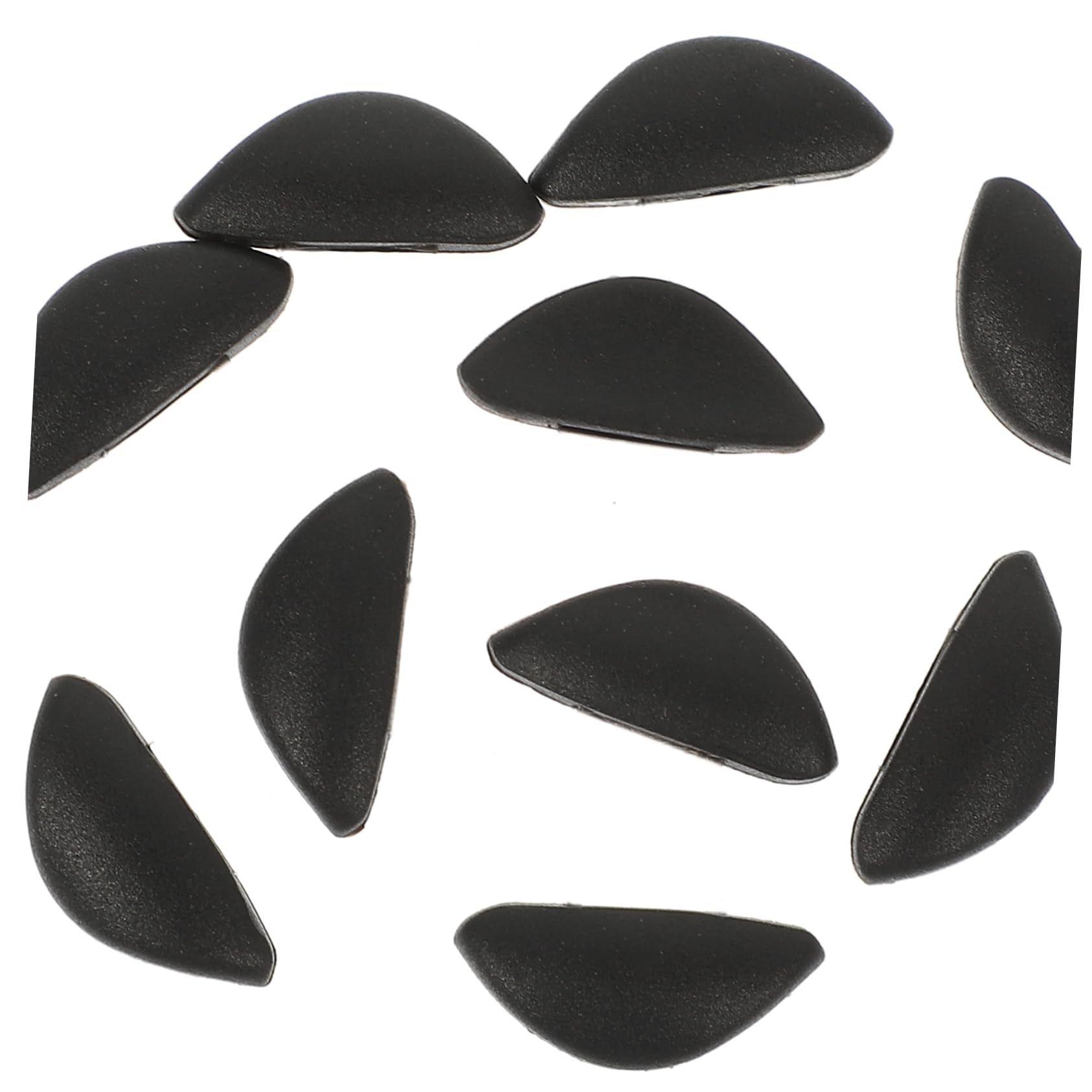 Hoement 10 Pairs Silicone Nose Pads for Glasses - Interchangeable Eyeglass Frame Replacement Nose Pads - Comfortable Anti-Slip Glasses Accessories for Reading, Computer Work and Outdoor Activities