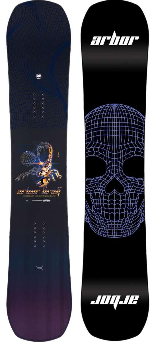 2024 Arbor Draft Camber Snowboard - All-Mountain Freestyle Snowboard for Men & Women | Perfect for Powder, Park & Pipe Riding