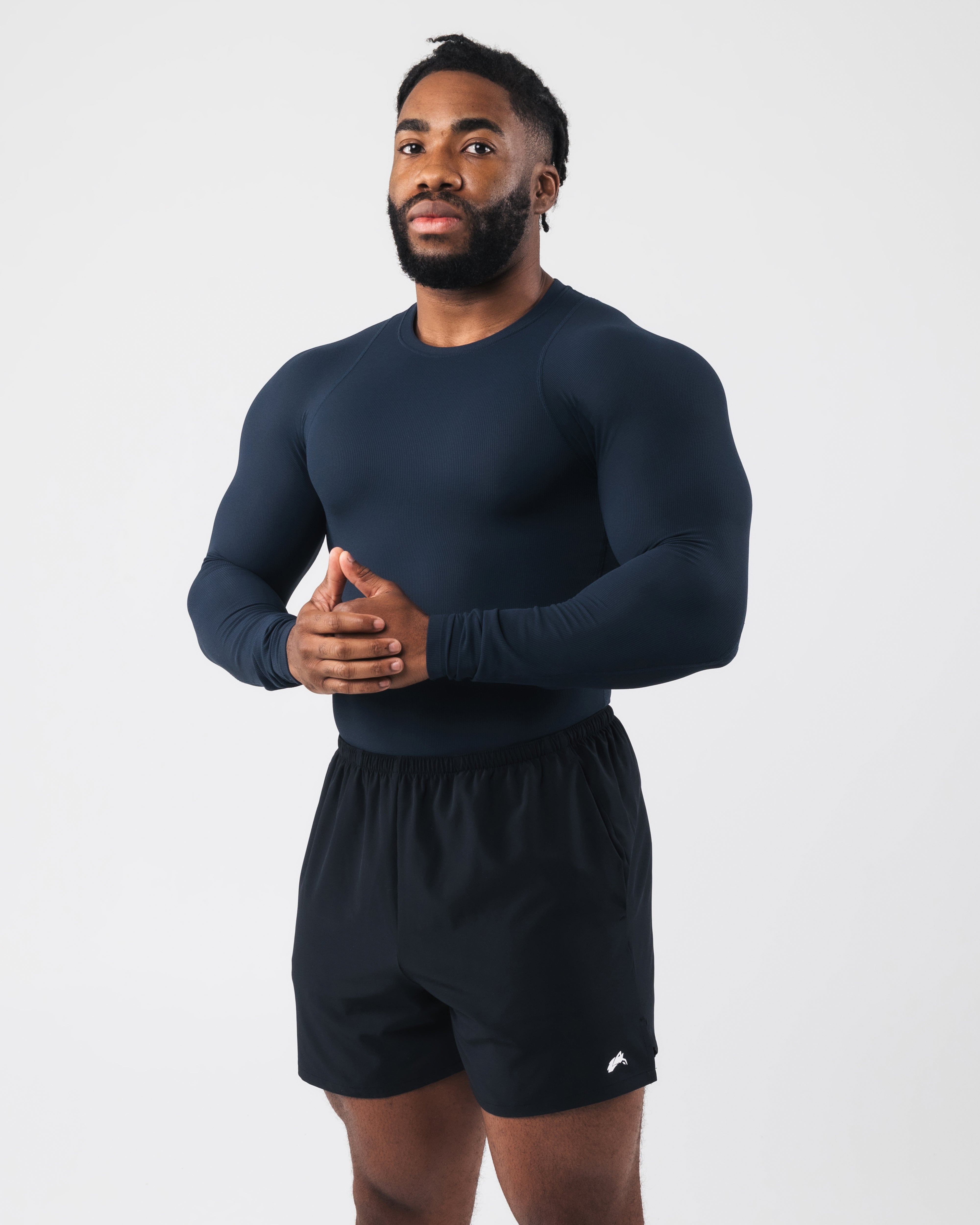 Premium Long Sleeve Shirt for Men - Deep Navy Blue Comfort Fit Casual Wear - Perfect for Office, Travel & Outdoor Activities