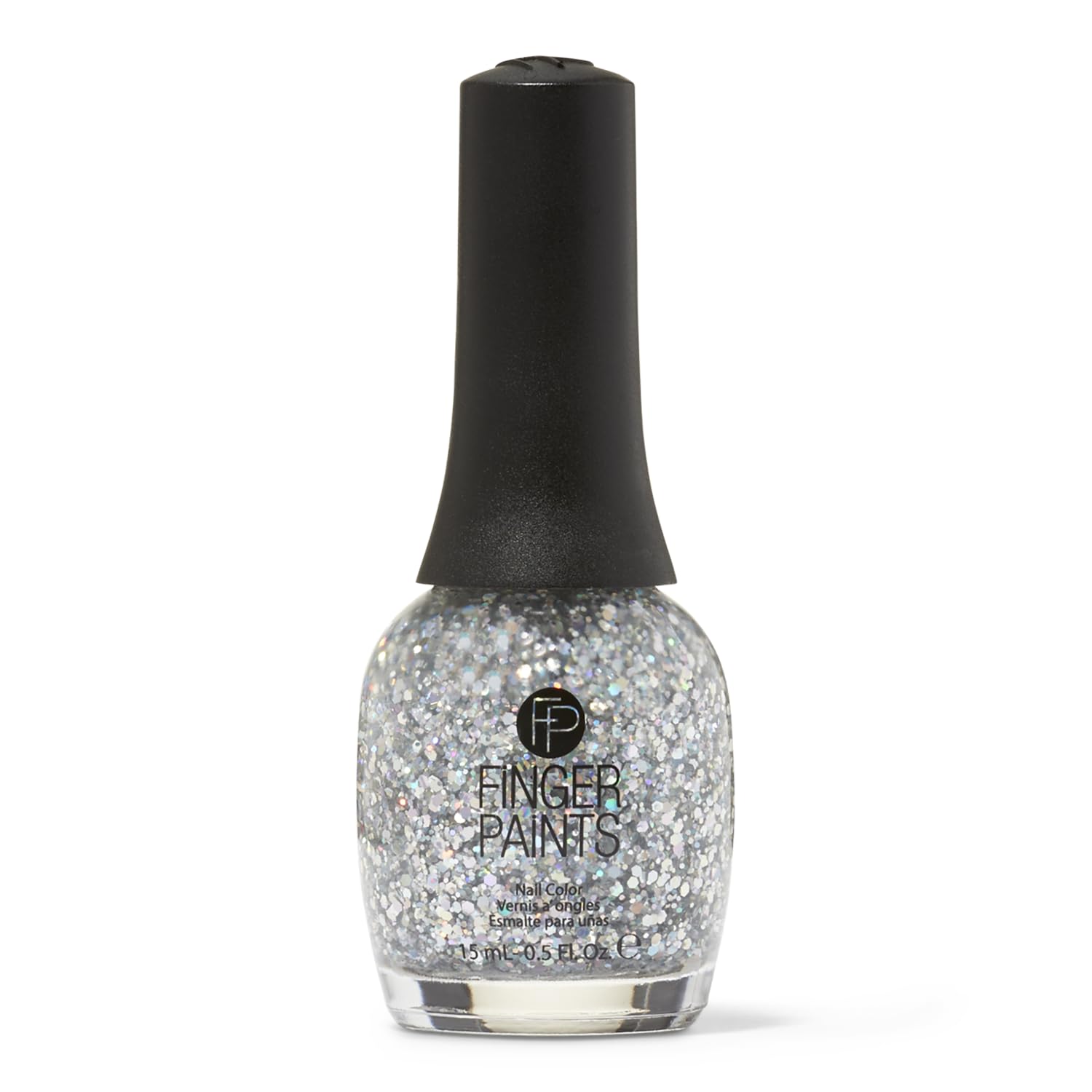 Vibrant Colorful Collage Nail Polish Set - Shimmering Silver Metallic Nail Lacquer - 0.5 Oz Long Lasting Nail Enamel for Manicures, Pedicures & Nail Art Designs