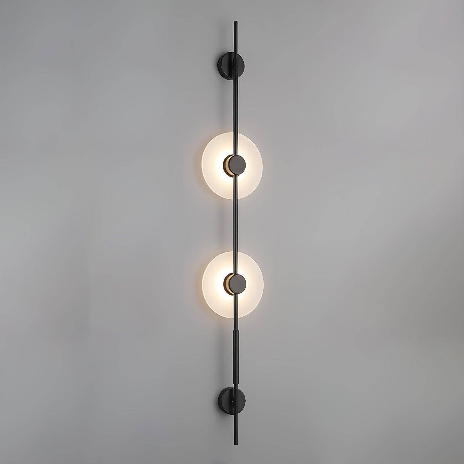 Elegant Alabaster Vertical Wall Sconce - Modern Crystal Light Fixture for Bedroom, Living Room & Hallway Decor