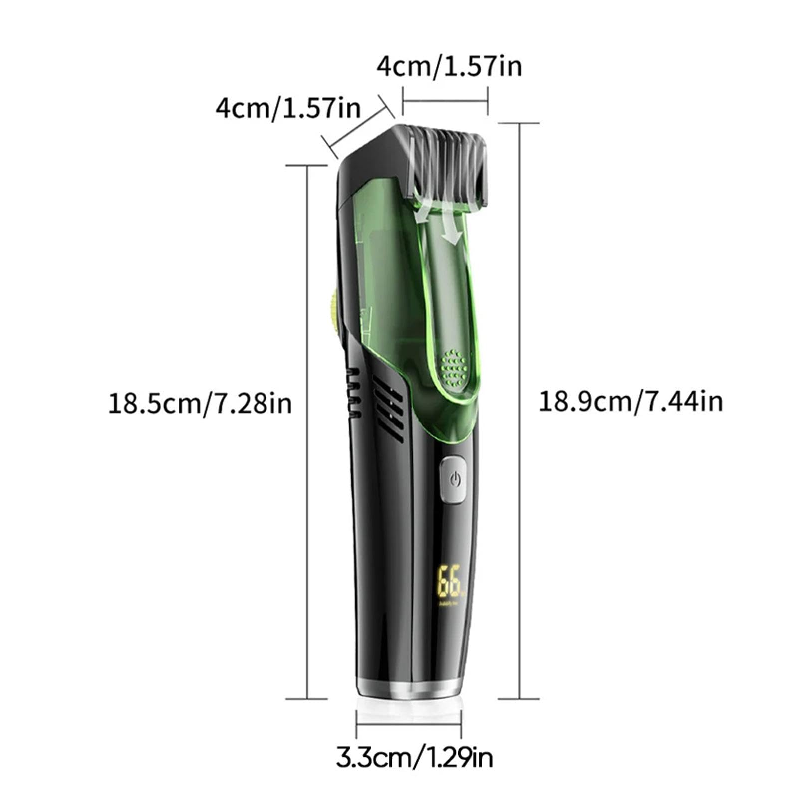 Rechargeable Electric Shaver for Men - IPX6 Waterproof Beard Trimmer with 2 Combs, Portable Cordless Mustache & Sideburn Groomer - Perfect for Travel, Home & Office Use