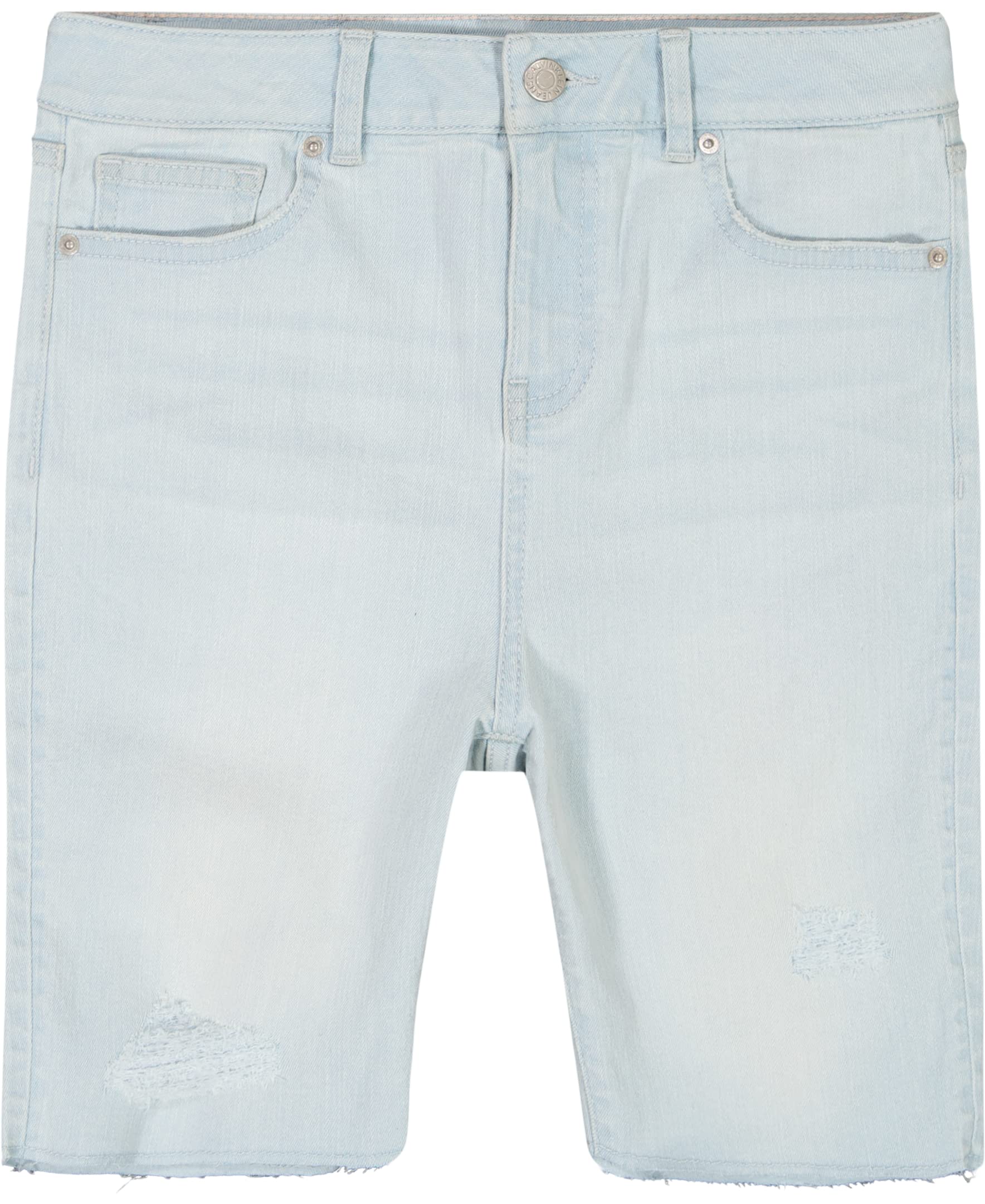 Calvin Klein Girls' Boyfriend Fit Stretch Denim Bermuda Shorts | Comfortable & Stylish Casual Wear for Teens | Perfect for Summer, Beach, and Everyday Outfits