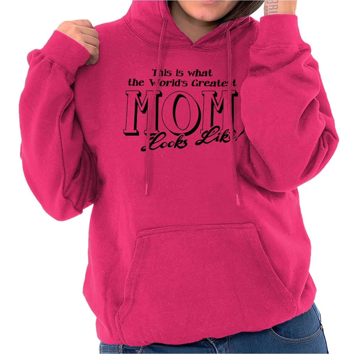 World's Best Mom Hoodie - Soft & Comfortable Women's Pullover Sweatshirt | Perfect Mother's Day Gift, Family Reunion Outfit & Casual Wear | Cozy Lounge, Weekend Errands & Heartwarming Moments