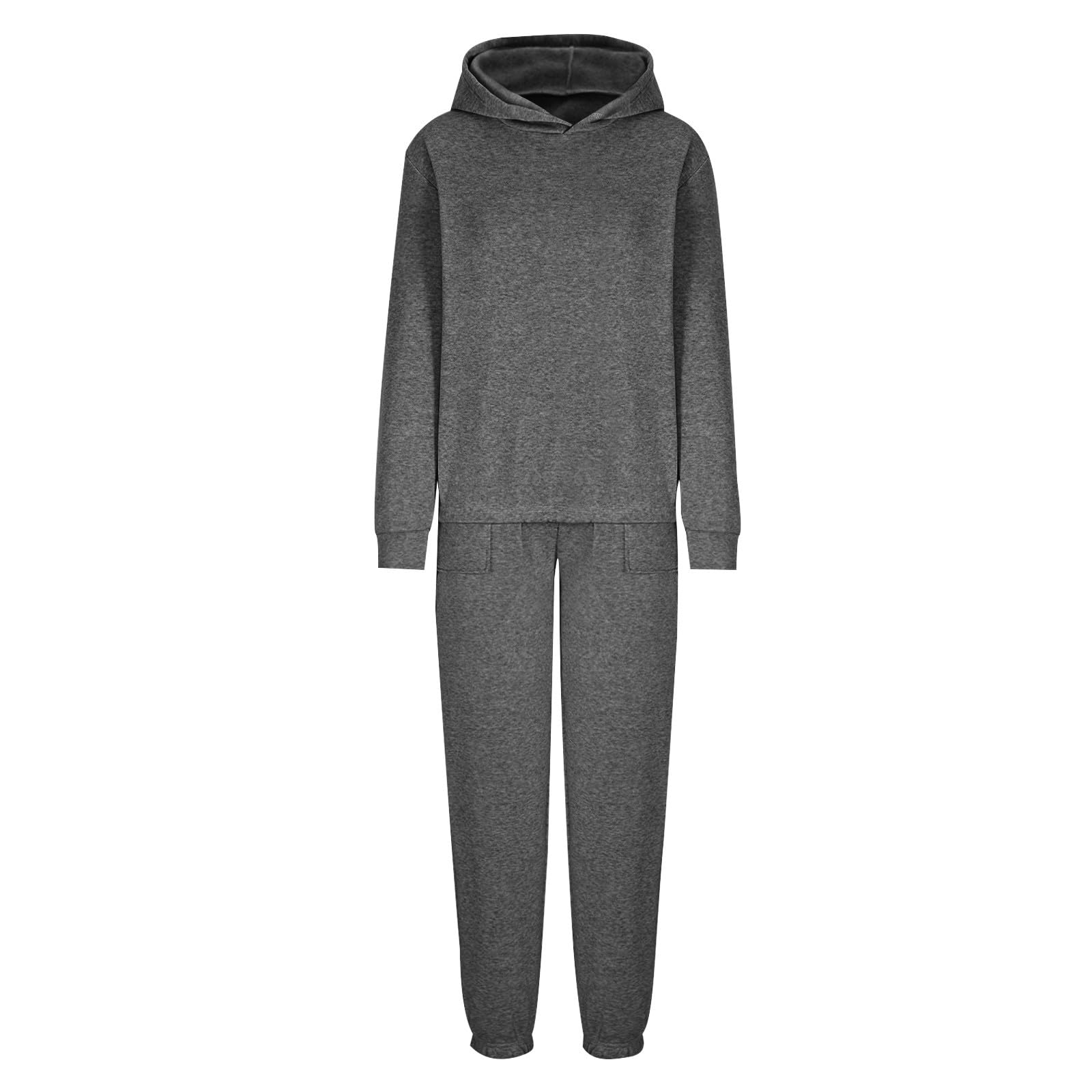 Women's 2-Piece Lounge Set - Oversized Hoodie & Baggy Sweatpants with Pockets | Comfy Casual Outfit for Home, Workout & Streetwear Fashion