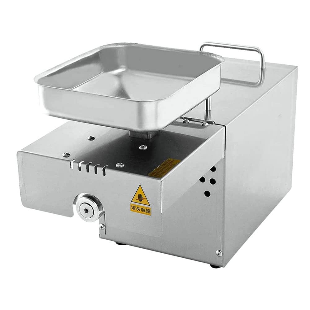 Commercial Automatic Oil Press Machine - Electric Cold & Hot Press Oil Extractor with >95% Yield - Perfect for Home, Restaurant & Commercial Use