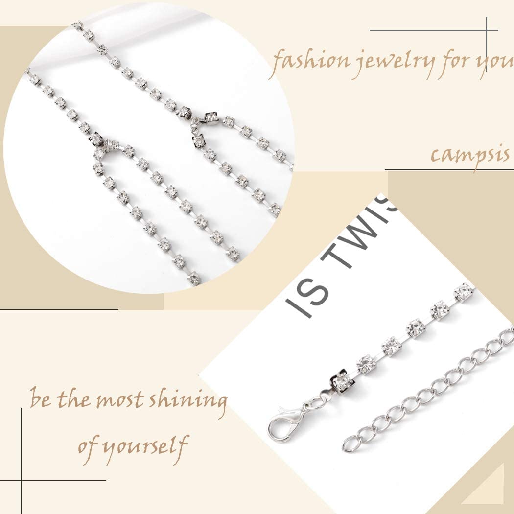 Boho Belt Body Chain - Silver Rhinestone Belly Chain for Women & Girls | Waist Jewelry for Prom, Nightclub, Festival & Beach Outfits | Stylish Body Accessories for Parties & Special Occasions