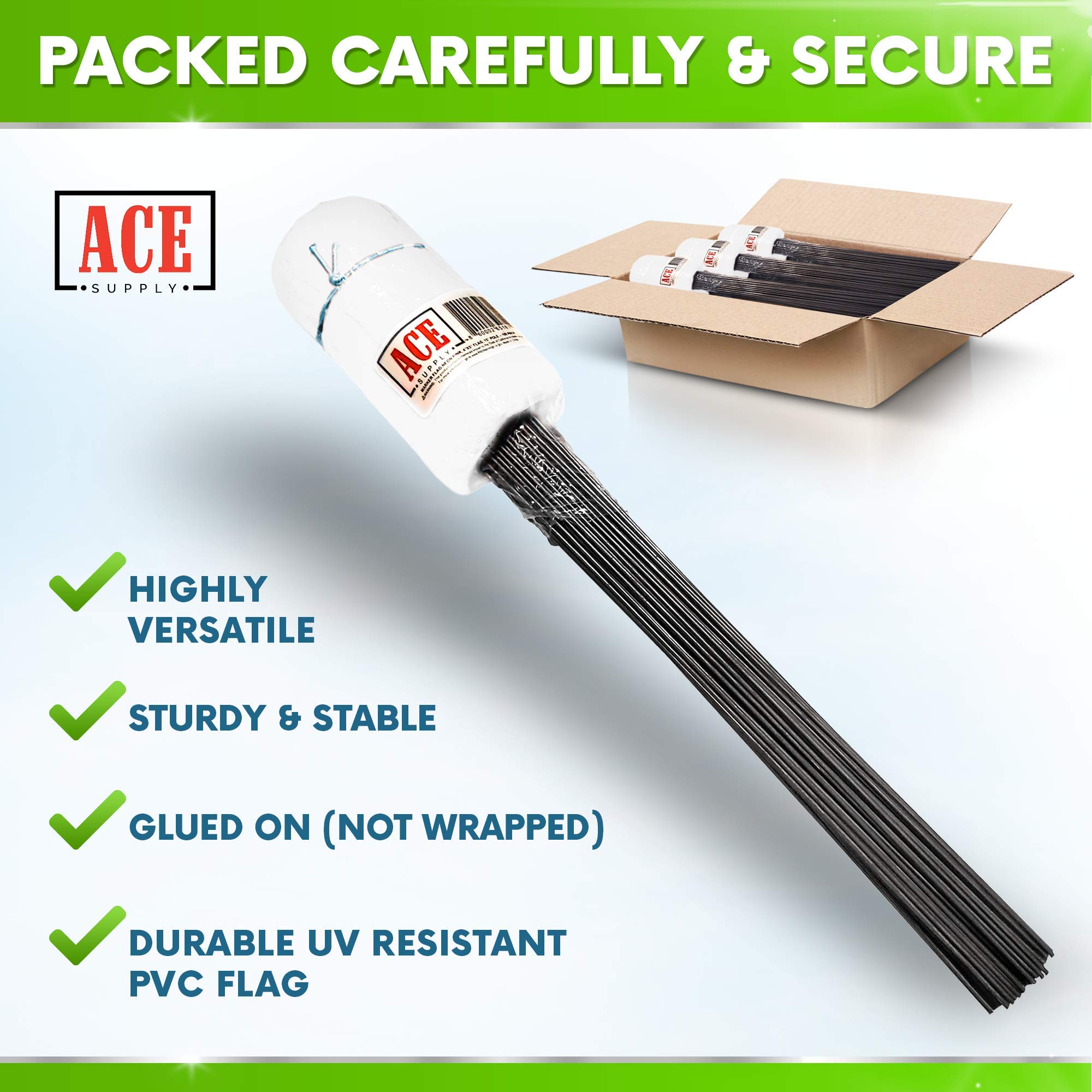 1000 Pack White Marking Flags 4x5x21 Inch - Durable Yard Markers for Lawn, Irrigation, Landscaping & Survey - Perfect for Sprinkler Head Marking, Property Boundaries & Construction Site Layout