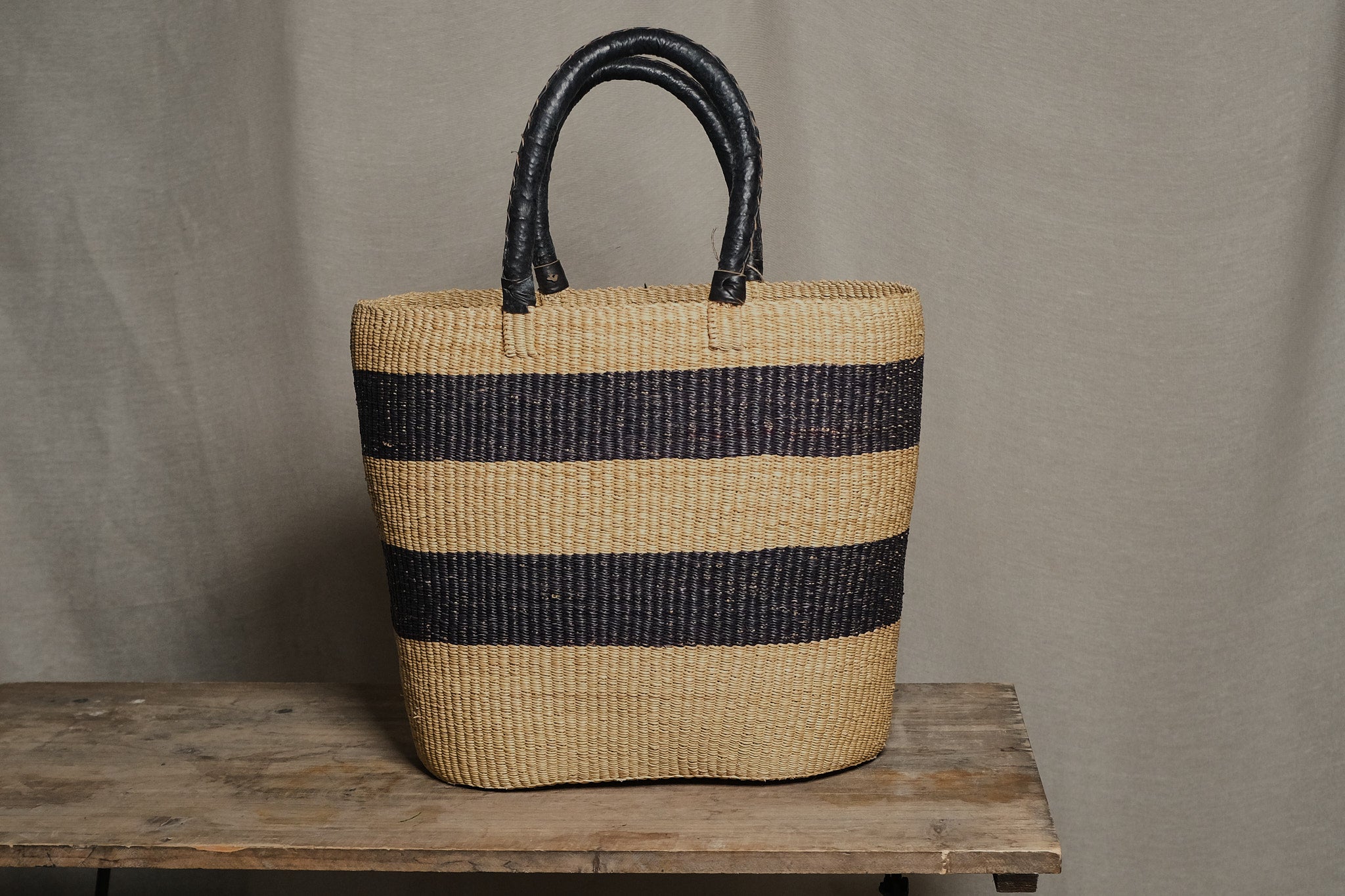 Stylish Large Woven Tote Basket Bag - Perfect for Beach, Picnic, Grocery Shopping & Farmers Market - Eco-Friendly Natural Fiber Carryall