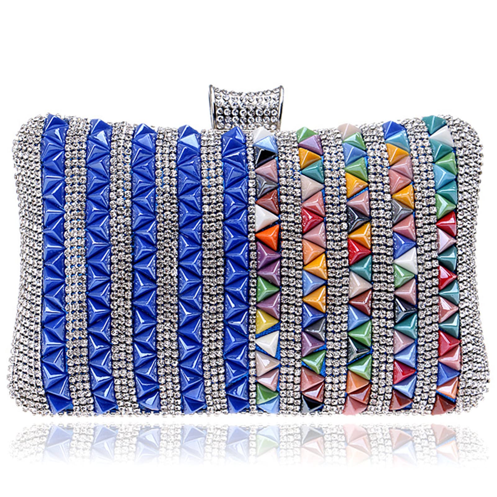 Elegant Rhinestone Beaded Evening Bag for Women - Wedding, Party, Prom & Special Occasions | Sparkling Clutch Purse with Beaded Detailing