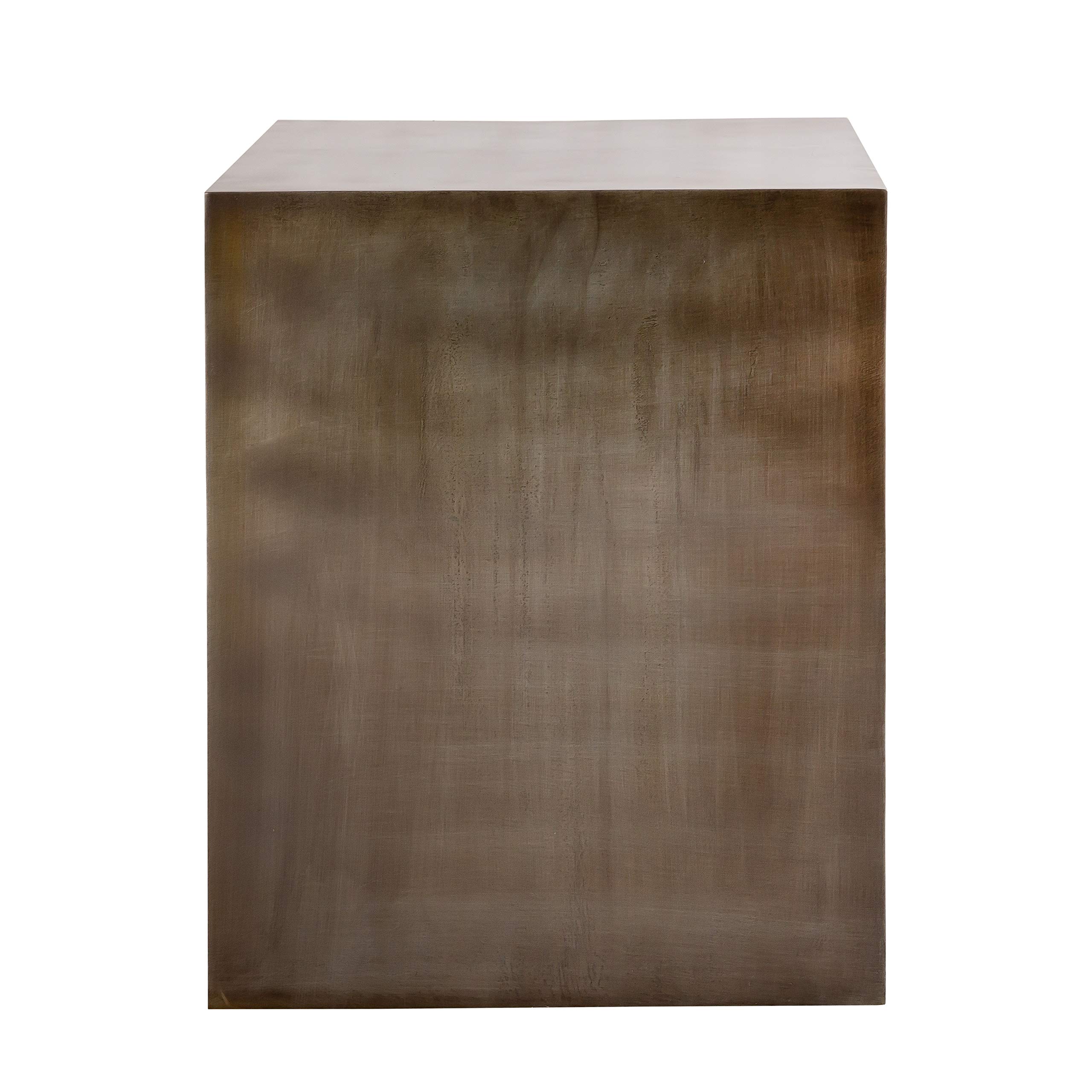 Pasargad Home Aleksy Grey Small Side Table - Modern Sofa End Table for Living Room, Bedroom & Office - Luxury Indoor Accent Table for Home Decor, Coffee Table, Nightstand & Workspace