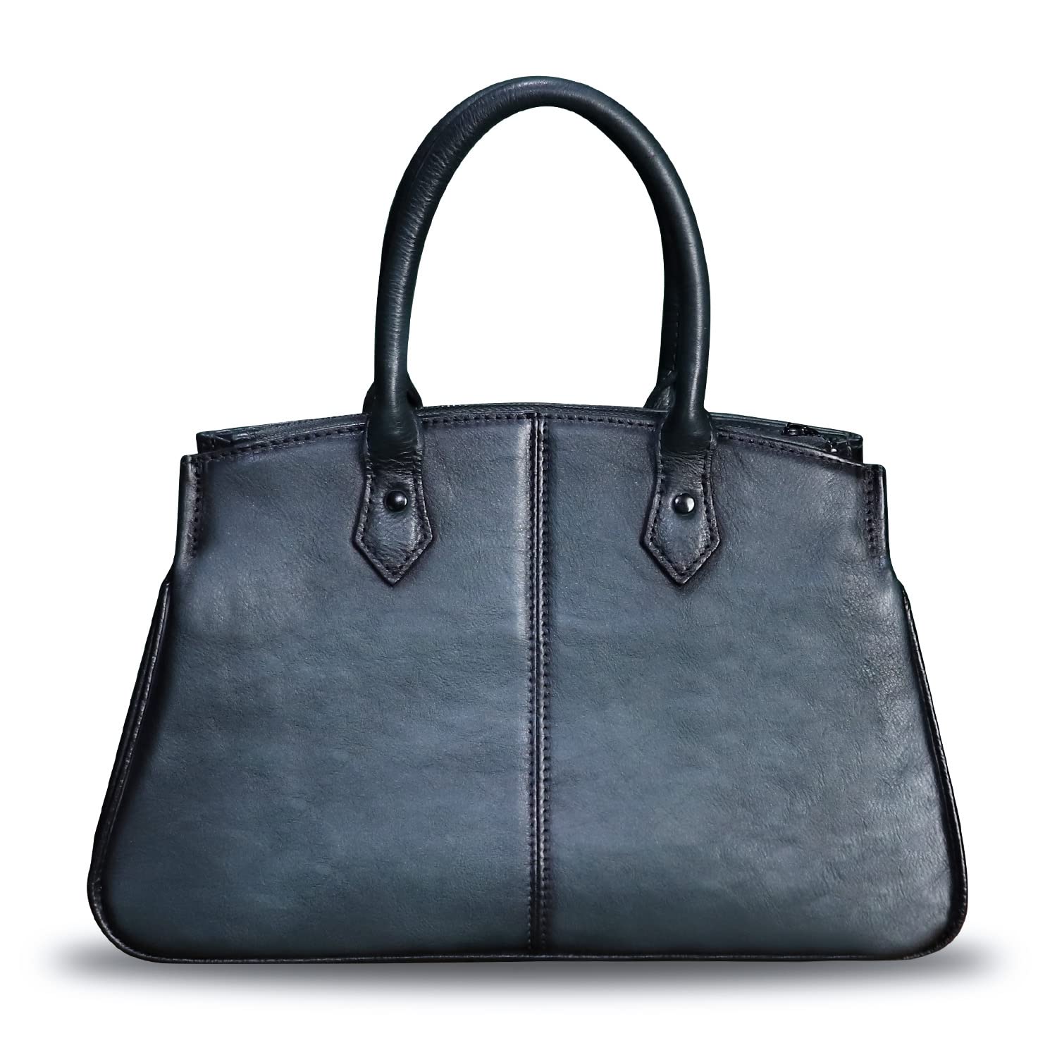 Genuine Leather Top Handle Handbag for Women - Handmade Retro Crossbody Satchel Purse | Perfect for Work, Travel & Everyday Use