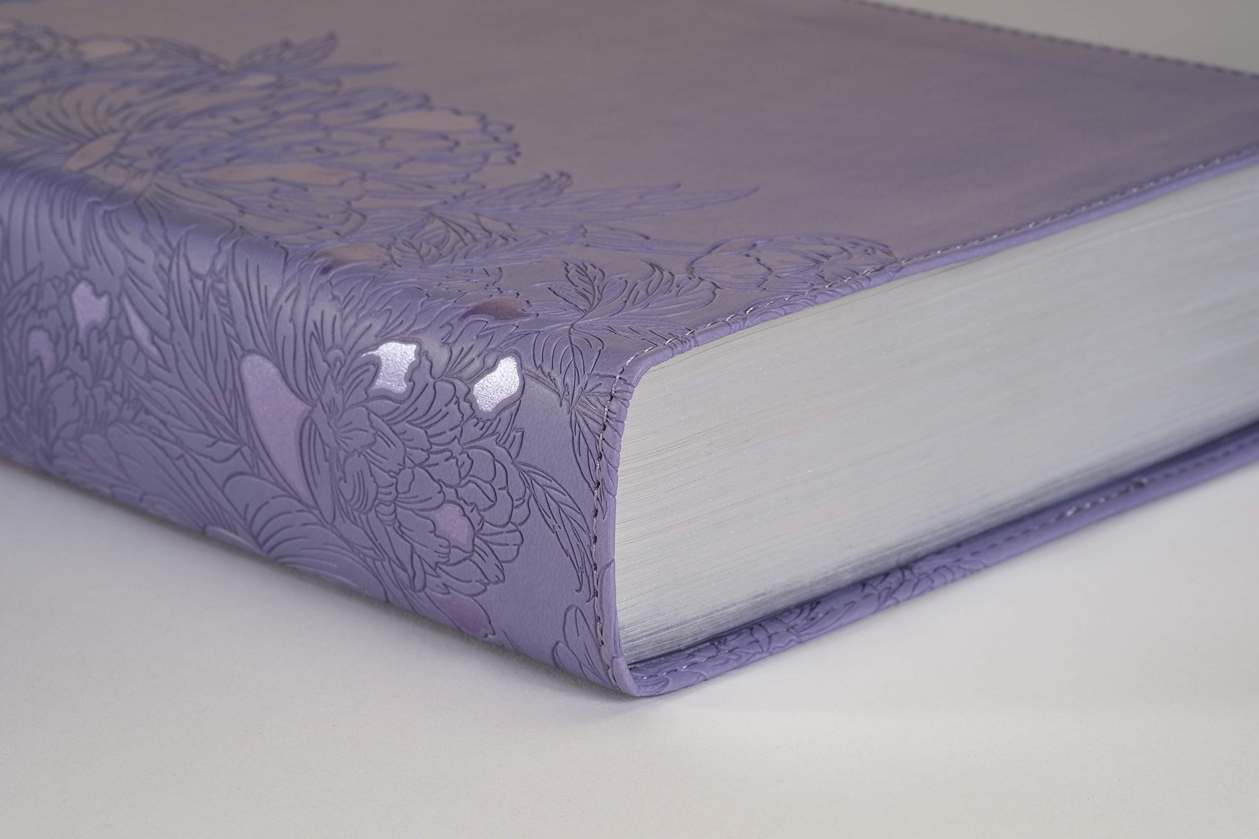 KJV Giant Print Bible - LeatherLike Peony Lavender - Red Letter Edition for Daily Devotion & Worship
