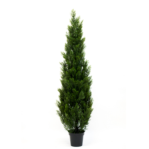 150cm Artificial Cedar Topiary Tree Potted - Realistic Fake Evergreen Plant for Home, Office, and Garden Decor