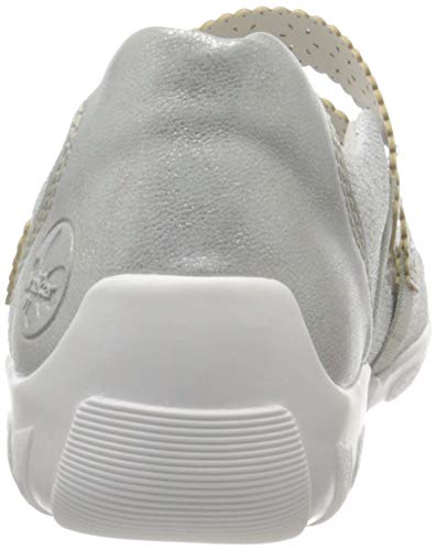 Rieker Women's Comfortable Ballet Flats - Lightweight Slip-On Shoes for Work, Travel & Casual Wear