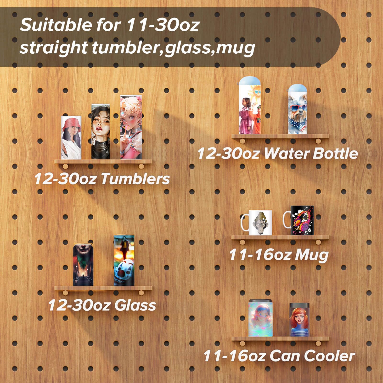 HITPREX Tumbler Heat Press Machine for 30oz 20oz 16oz 11oz - Sublimation Blank Skinny Tumbler & Coffee Mug Press - DIY Heat Transfer for Ceramic Mugs, Glass Cans, Cups (Yellow) - Perfect for Custom Drinkware & Personalized Gifts