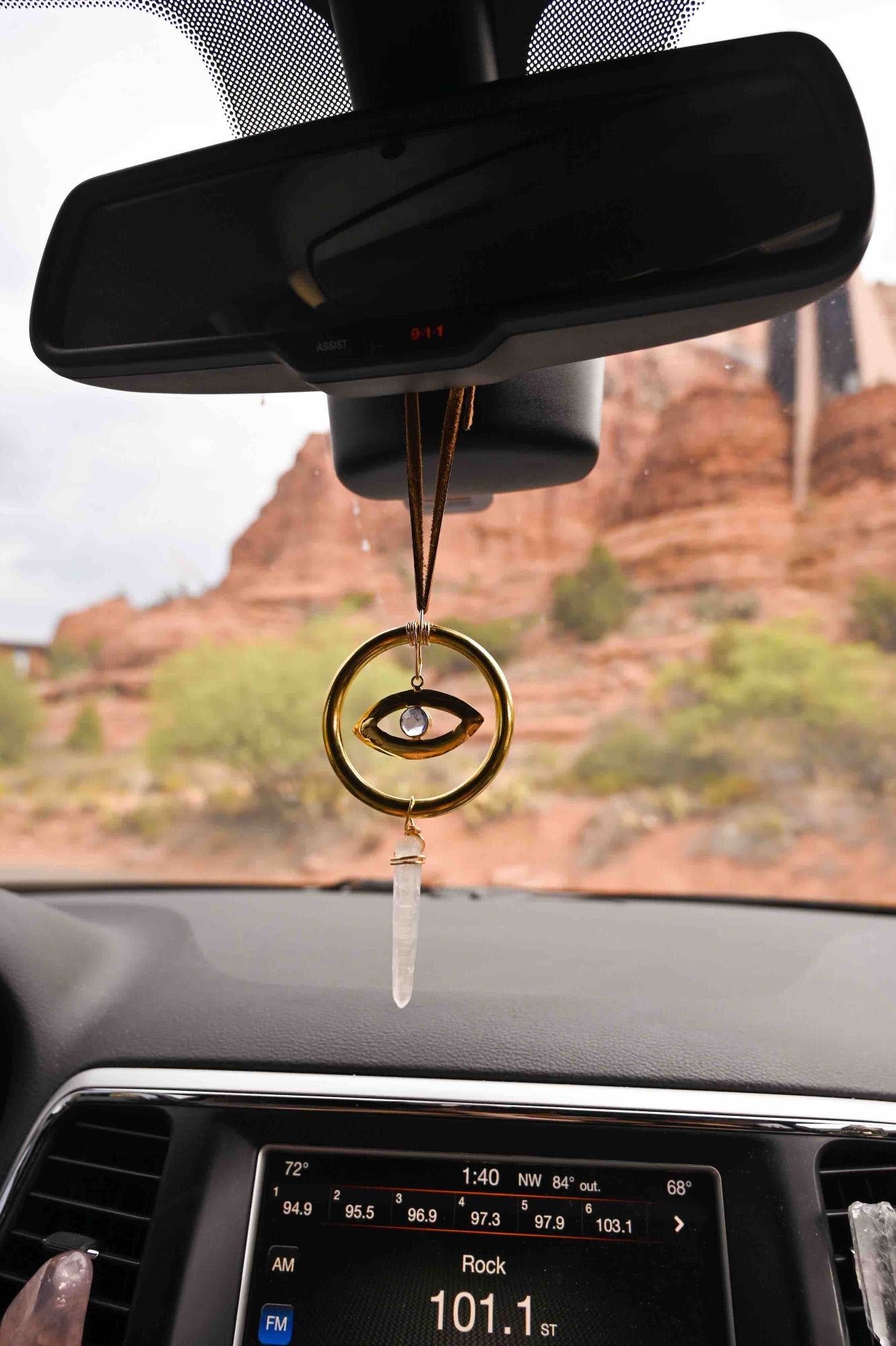 Evil Eye Car Charm for Protection & Good Luck - Stylish Hanging Ornament for Vehicles, Home Decor, and Gifts