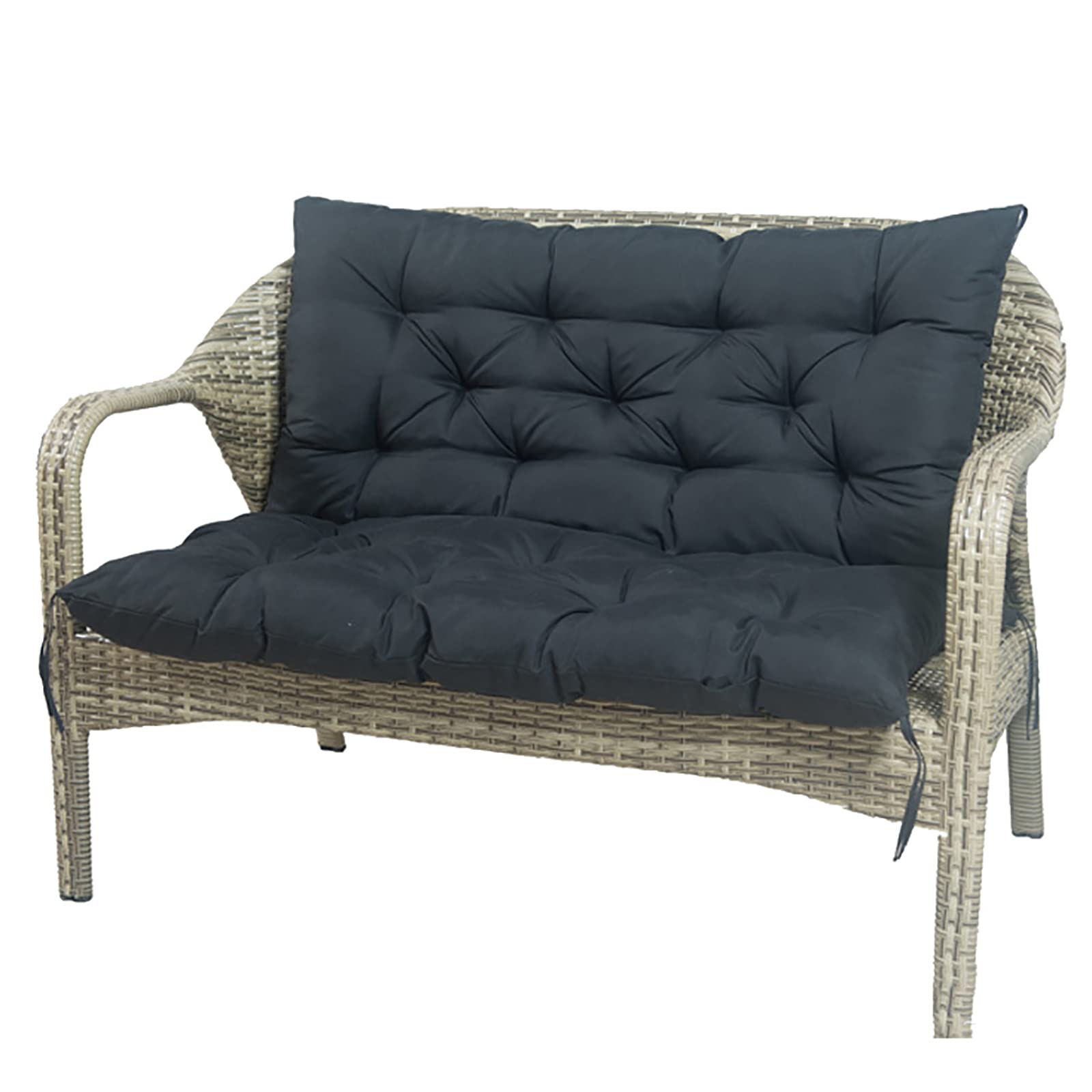Waterproof Outdoor Swing Replacement Cushions for 2-3 Seater Bench - Thick Backrest Cushion for Porch, Garden & Patio - Durable Wicker Lounger Pad & Recliner Sofa Mat - Perfect for Relaxing in Backyard, Deck or Sunroom