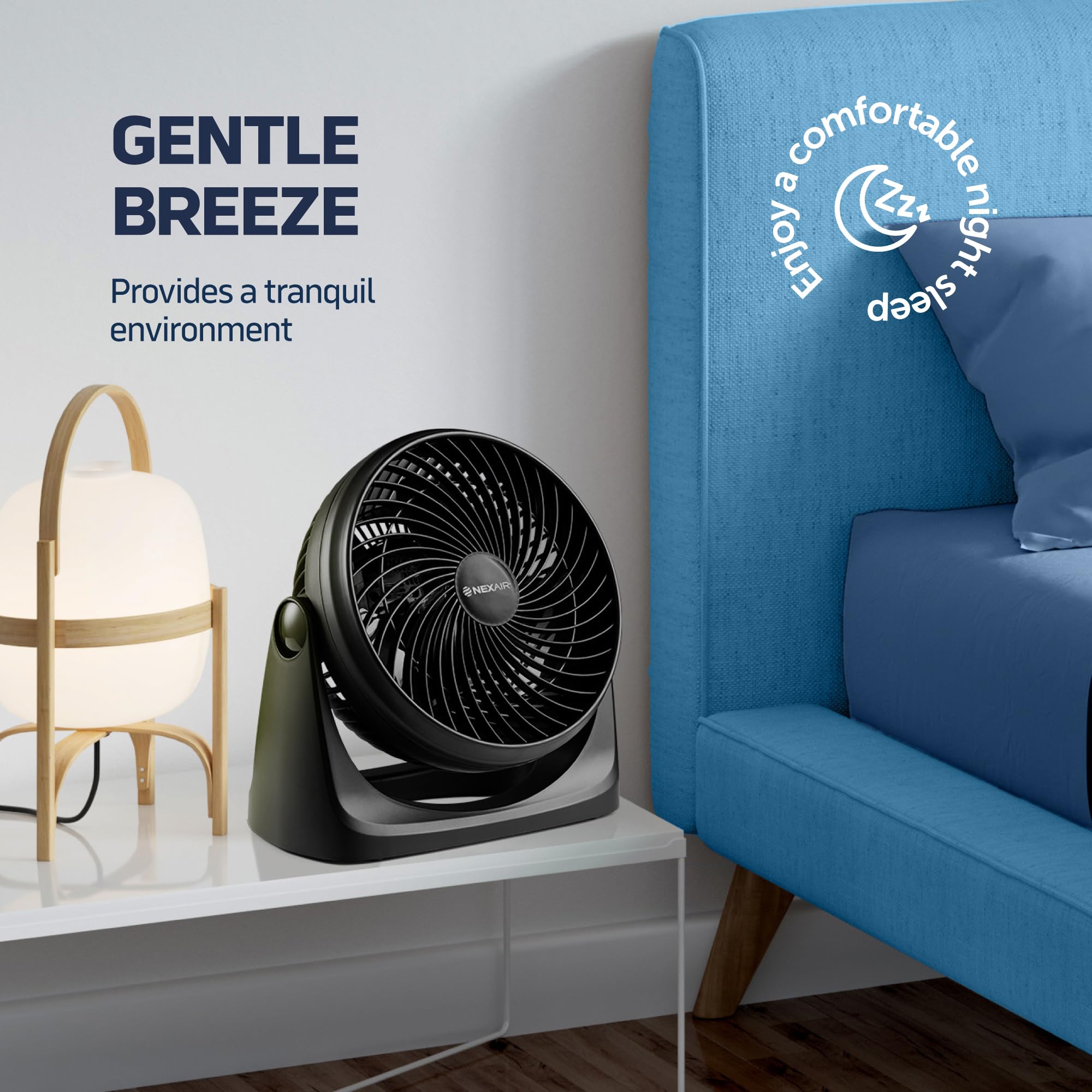 Portable Air Circulator Turbo Fan - 3 Speed Adjustable Desk Fan with 25ft Cooling Range, Ultra Quiet for Bedroom, Office & Living Room | Durable Material | Perfect for Home Cooling, Workspace Comfort & Indoor Air Circulation