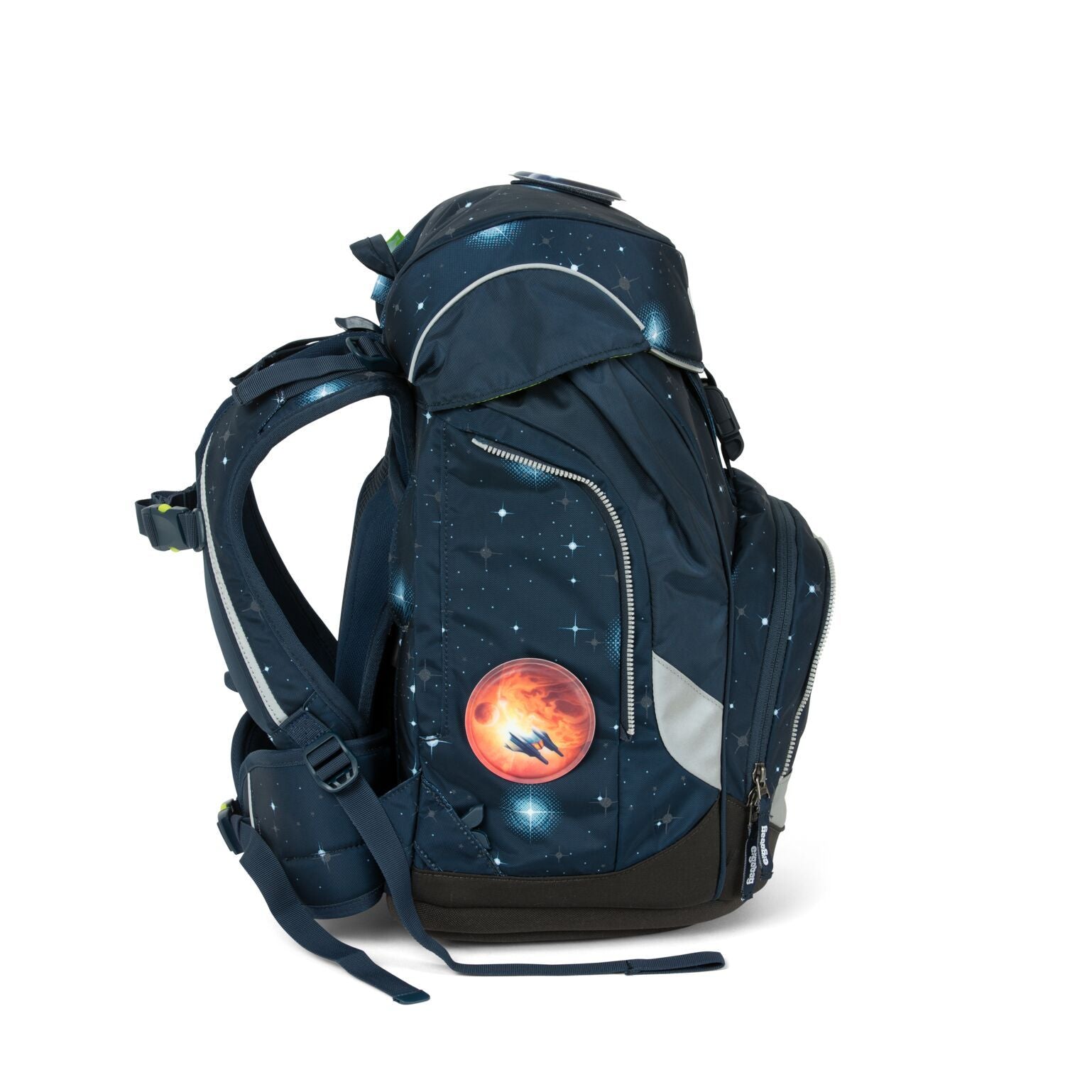 Ergobag Pack School Backpack 6-Piece Set - AtmosBear Glow Edition | Lightweight Kids Bookbag for Boys & Girls | Perfect for School, Travel & Outdoor Adventures