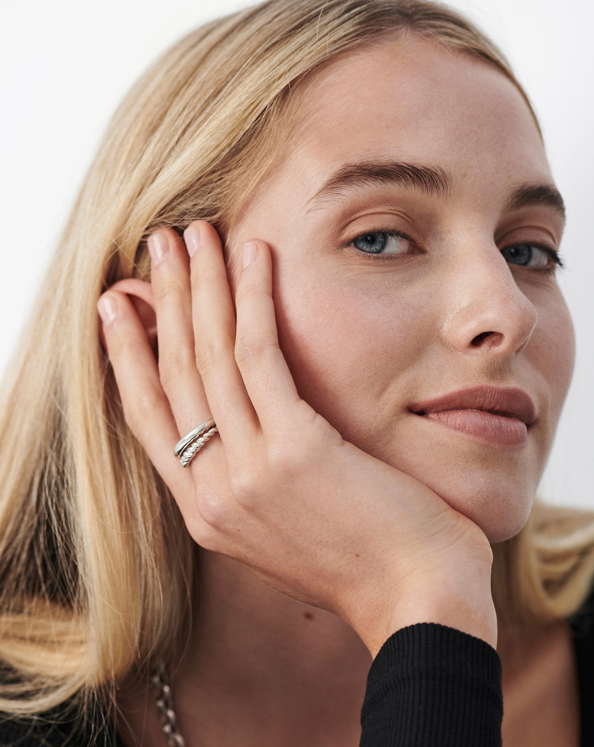 Radial Ring | Sterling Silver Band for Women | Elegant Stackable Jewelry for Everyday Wear & Special Occasions