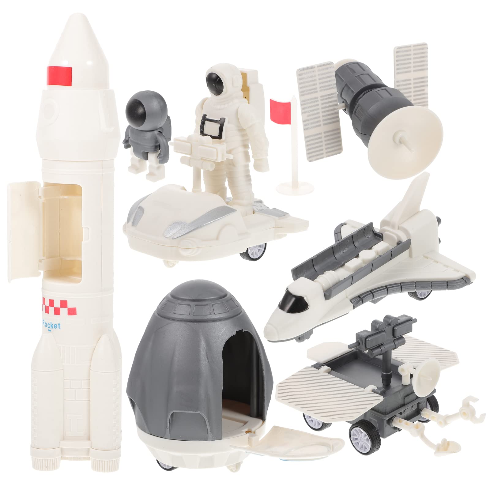 Best Space Playset Toy for Kids - Space Shuttle, Rocket Ship, Astronaut Figures & Rover - STEM Educational Toy for Boys & Girls - Perfect for Birthday Gifts & Space Exploration Pretend Play