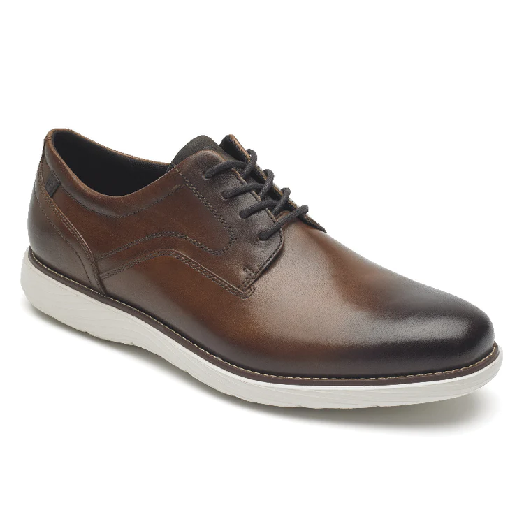 Garett Plain Toe Oxford Shoes for Men - Classic Leather Dress Shoes for Business & Formal Occasions - Comfortable Office Work & Wedding Shoes