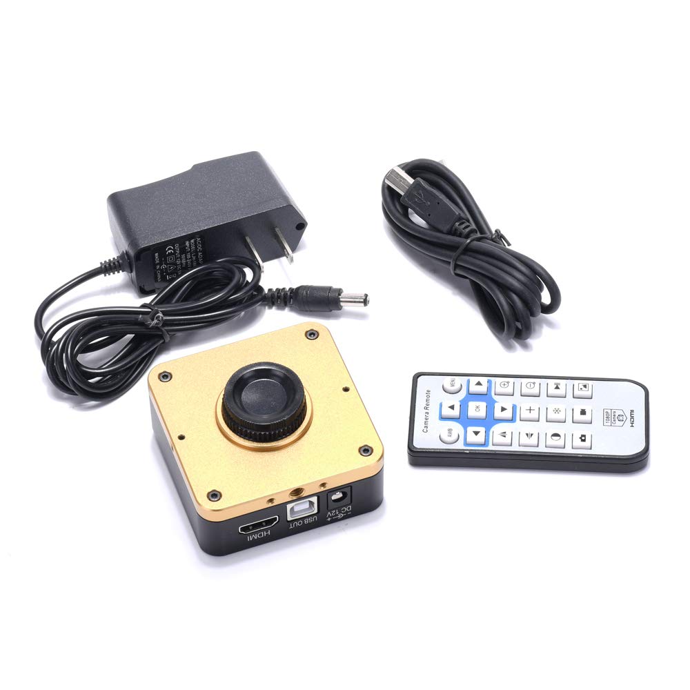 HAYEAR 34MP Full HD HDMI Microscope Camera - 2K 1080P Industrial Inspection Camera with C/CS Mount Adapter for PCB Repair, Phone Inspection & Lab Research | Perfect for Electronics Repair, Medical Research & Quality Control