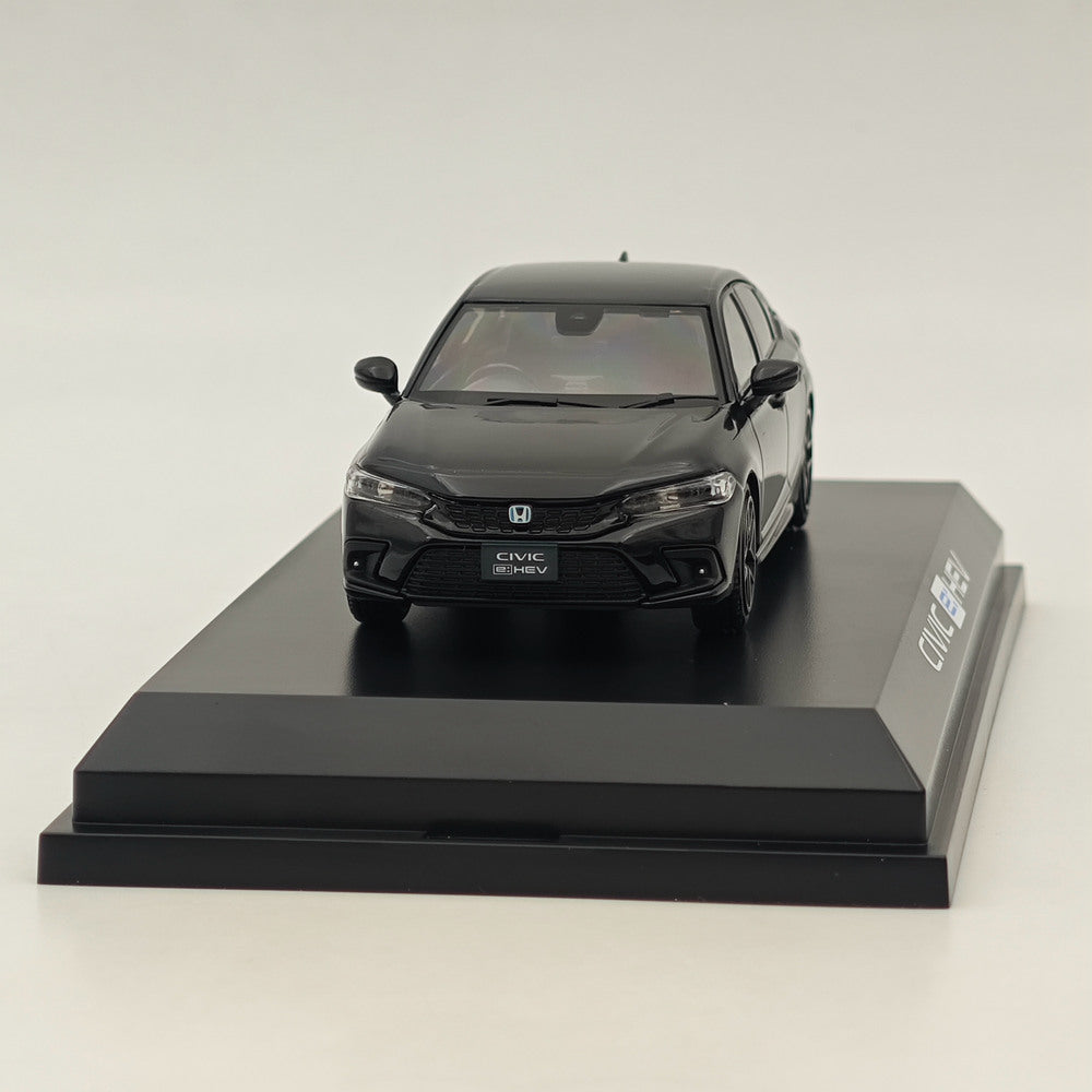 1/43 Scale Honda Civic (FL4) e:HEV Crystal Black Pearl Diecast Model Car - Limited Edition Collectible for Car Enthusiasts & Display Showcase