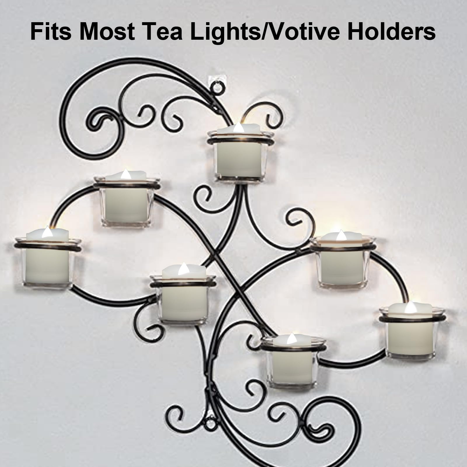 Flameless LED Tea Light Candles with Remote & Timer - Realistic Flickering Votive Candles, Battery Operated (200 Hours) - Set of 12 White Fake Candles for Holiday Decor, Wedding Centerpieces & Romantic Ambiance - 1.8