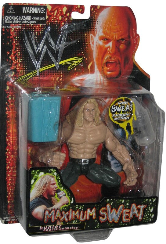 1999 WWF Jakks Pacific Maximum Sweat Series 1 Hunter Hearst Helmsley Action Figure - Vintage Wrestling Collectible for Display & Nostalgic Fans