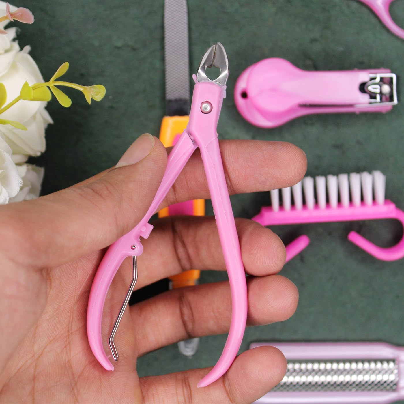 Professional KYNA Manicure Tool Kit - 10-Piece Callus Remover & Dead Skin Removal Set for Women - Perfect for Home Pedicures, Nail Care & Foot Spa Treatments
