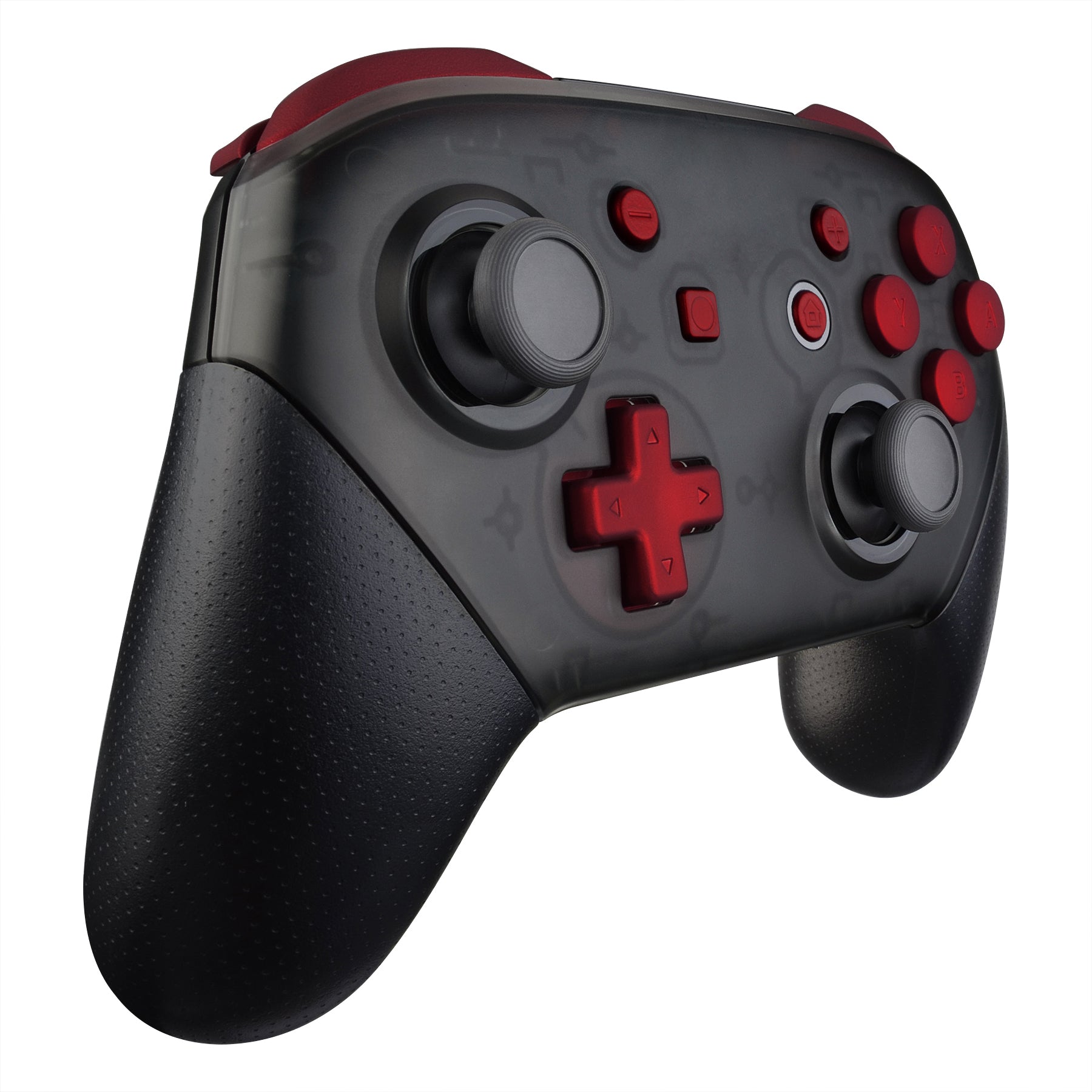 eXtremeRate DIY Replacement Full Set Buttons for Nintendo Switch Pro Controller - Scarlet Red (KRP302) | Custom Gaming Upgrade for Enhanced Performance & Comfort