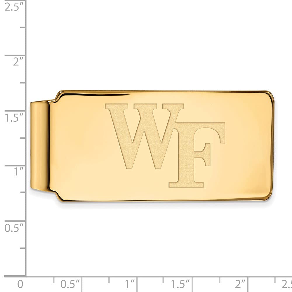 Luxury Gold Plated Wake Forest Money Clip - Elegant Wallet Accessory for Men | Perfect for Gifts, Graduation, Alumni Events & Everyday Use