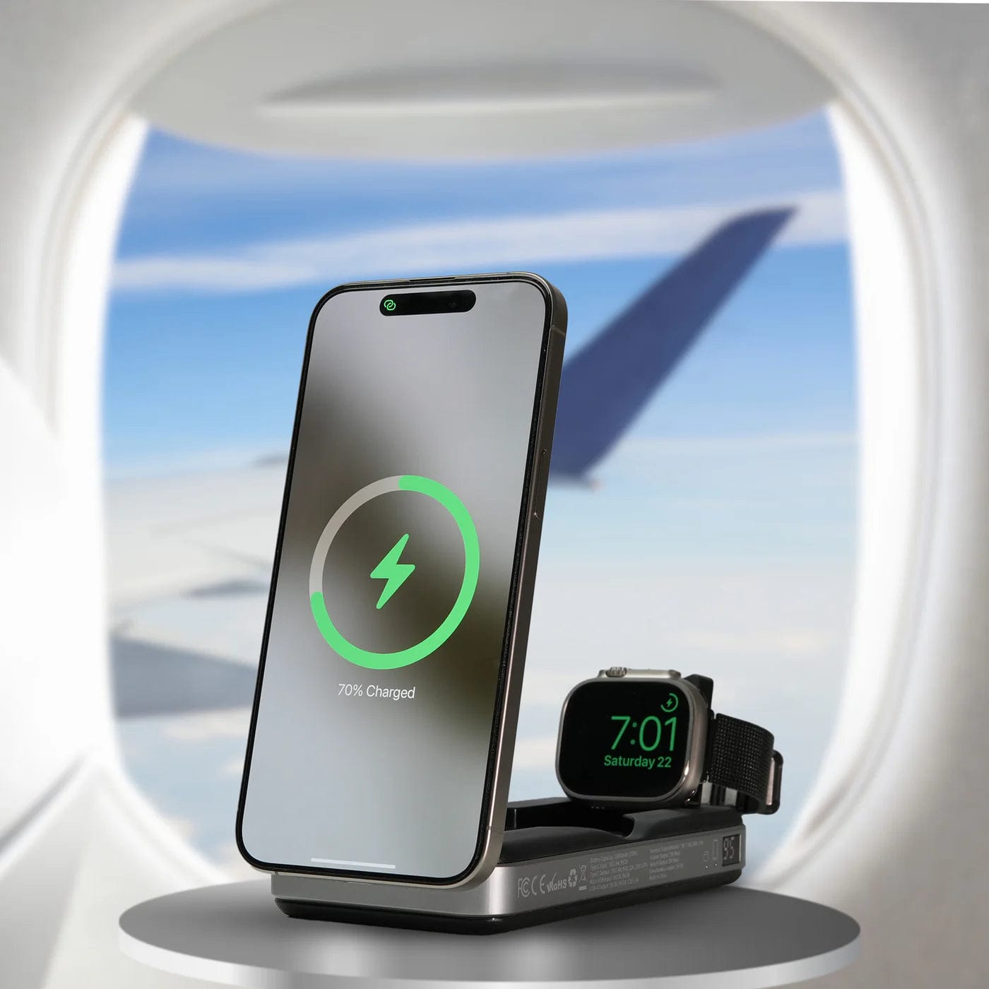 Urban PowerBuddy 5-in-1 Wireless MagSafe Power Bank 10000mAh - Portable Charger for iPhone 15/14/13, Samsung Galaxy, AirPods | Perfect for Travel, Work & Outdoor Adventures