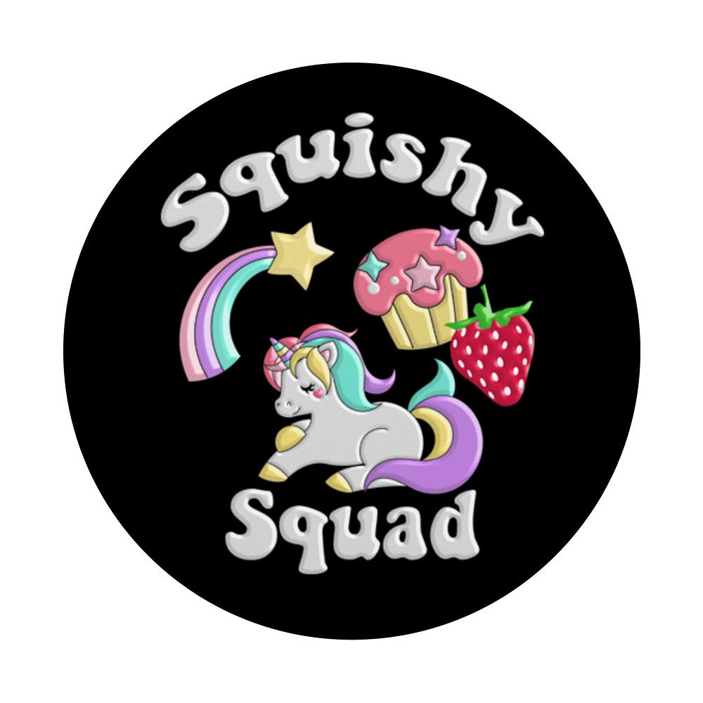 Squishy Squad Squishies PopSockets PopGrip - Swappable Phone Grip for iPhone, Samsung & Tablets | Cute Stress Relief Toy for Kids & Adults | Perfect for School, Office & Travel Accessories