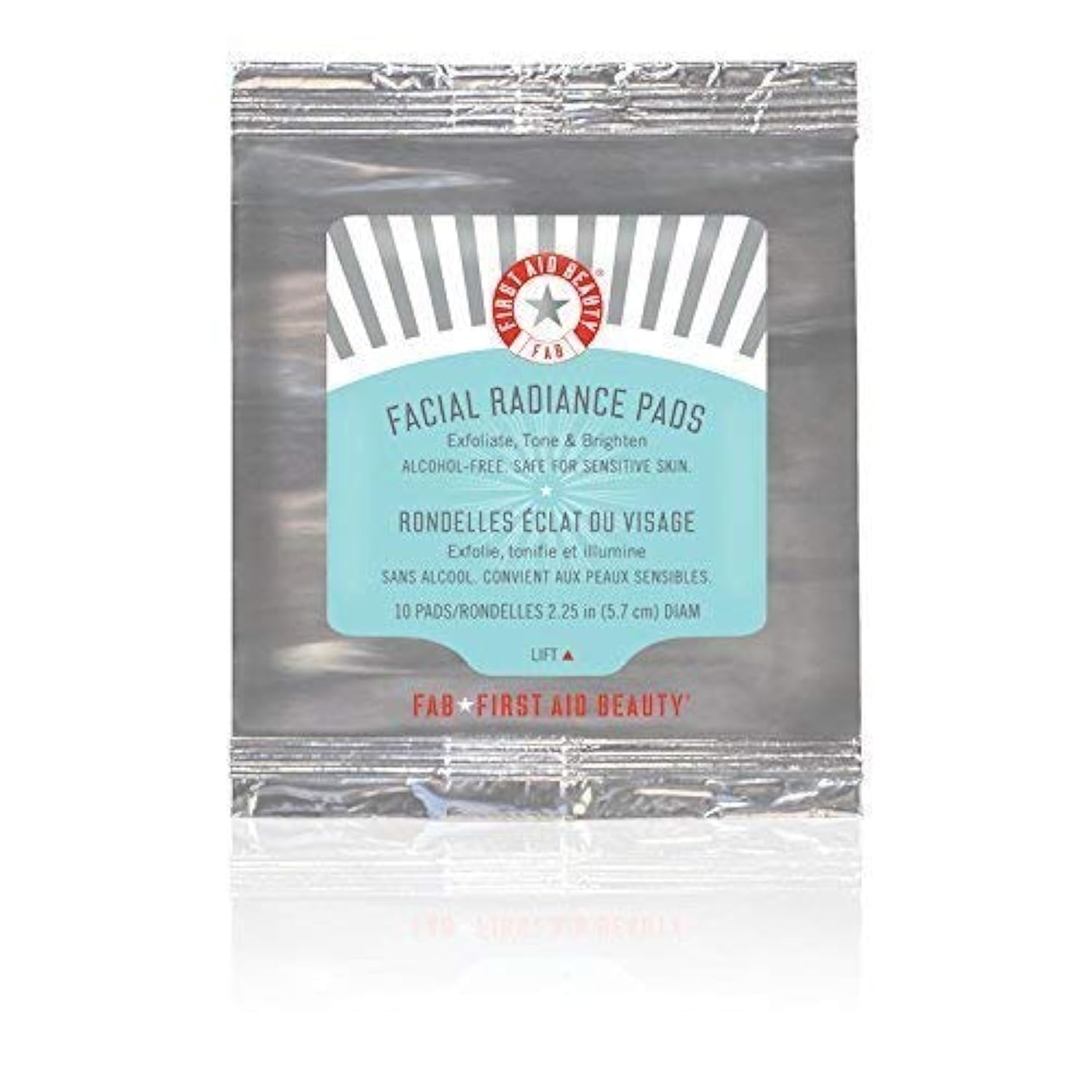 First Aid Beauty Facial Radiance Pads - Exfoliating & Brightening Treatment for Glowing Skin | Travel Size (10 Pads) | Perfect for On-the-Go Skincare & Travel Essentials
