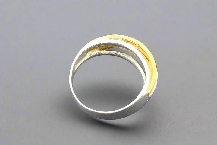 Multi Strand Knot Ring - Gold Over Sterling Silver Stackable Ring for Women, Perfect for Everyday Wear & Special Occasions