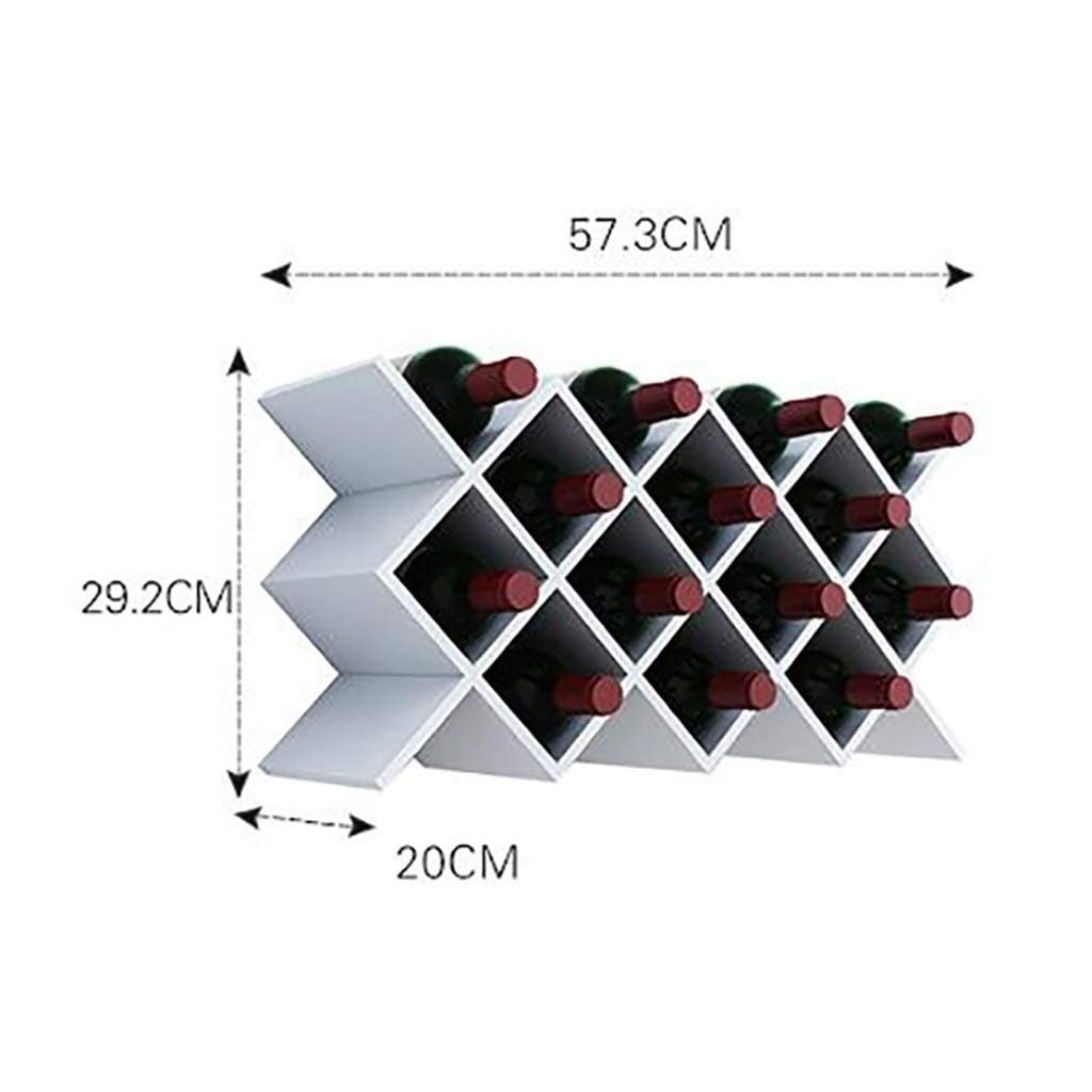 Wall-Mounted Wooden Wine Rack - Space Saving Wine Bottle Holder & Display Shelf for Kitchen, Bar or Dining Room - Holds Multiple Bottles for Stylish Storage & Organization