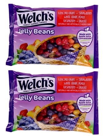Welch's Fruit Flavor Jelly Beans - 2 Pack Candy Snacks & Sweets by Frankford Candy - Perfect for Easter Baskets, Party Favors & Office Treats