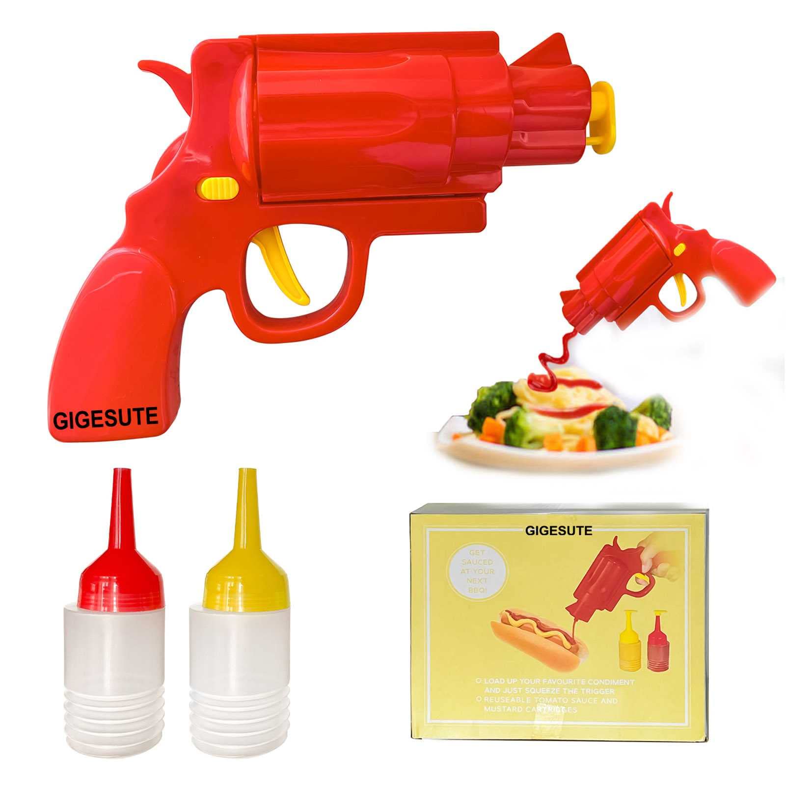 200ml Condiment Dispenser Bottle for Kitchen & Restaurant - Ketchup, Mustard, BBQ & Hot Sauce Container - Perfect for Home Cooking, Catering & Food Service