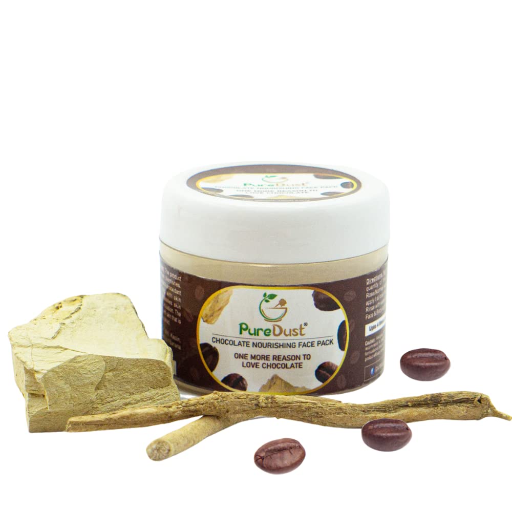 PureDust Chocolate Nourishing Face Mask - 15g Organic Skincare for Glowing Skin | Perfect for Spa Day, Self-Care Routine & Gift Giving