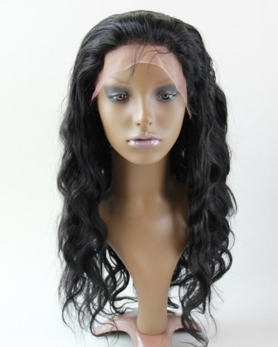 24 Inch Malaysian Virgin Remy Human Hair Full Lace Wig with Baby Hair - Body Wave #1 Jet Black for Women | Natural Look for Daily Wear, Parties & Cosplay