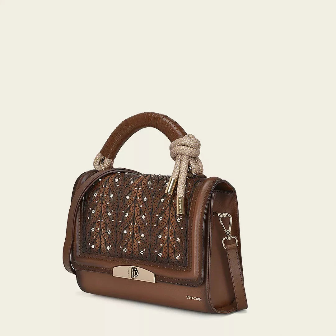 BOD99RS Genuine Cowhide Leather Handbag for Women - Stylish Honey Color Crossbody Purse - Perfect for Work, Travel, and Everyday Use