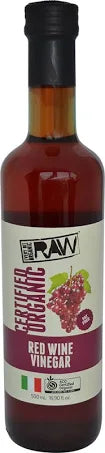 Organic Raw Red Wine Vinegar - Unfiltered & Unpasteurized for Cooking, Salad Dressing & Marinades - Premium Quality for Healthy Recipes