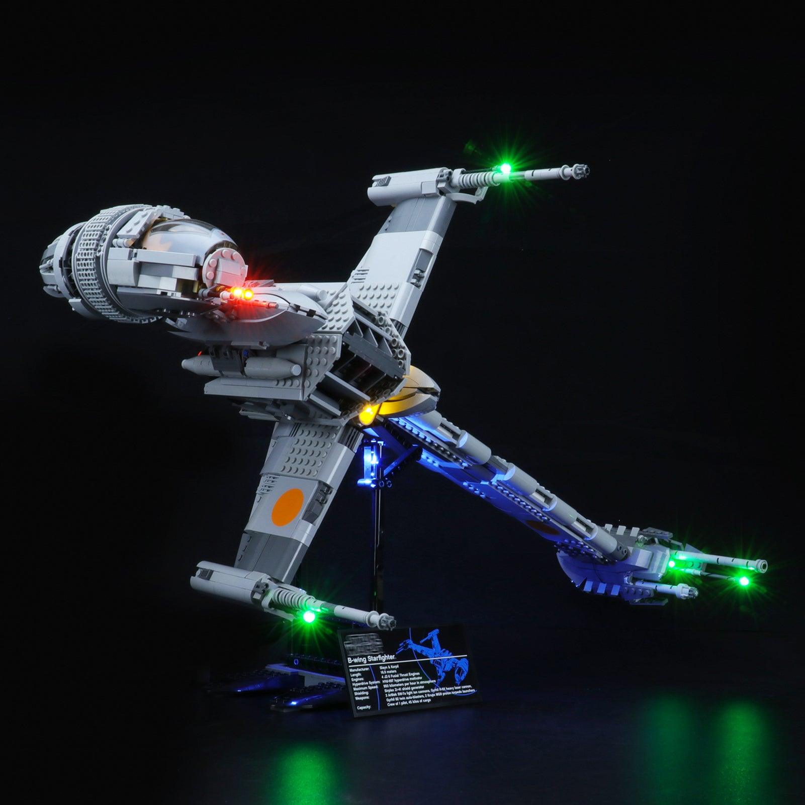 LEGO Star Wars B-Wing Starfighter 10227 Light Kit - DIY Lighting Set for Model Building - Perfect for Display & Nighttime Showcase