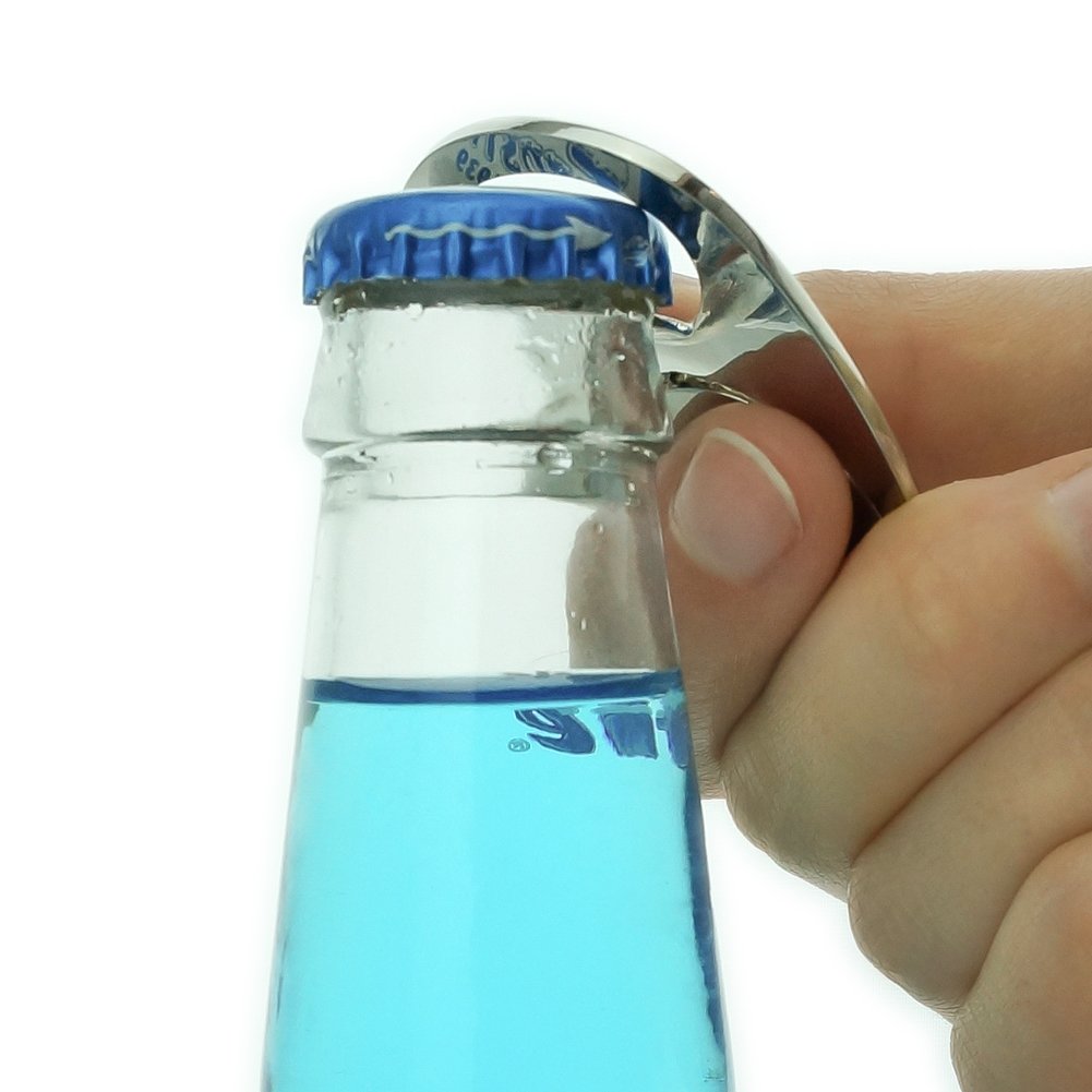 Justice League Black Lightning Metal Spinning Bottle Opener Keychain - Chrome Oval Superhero Gift for Fans, Collectors & DC Comics Lovers - Perfect for Keyrings, Backpacks, Gifts & Comic Con Events